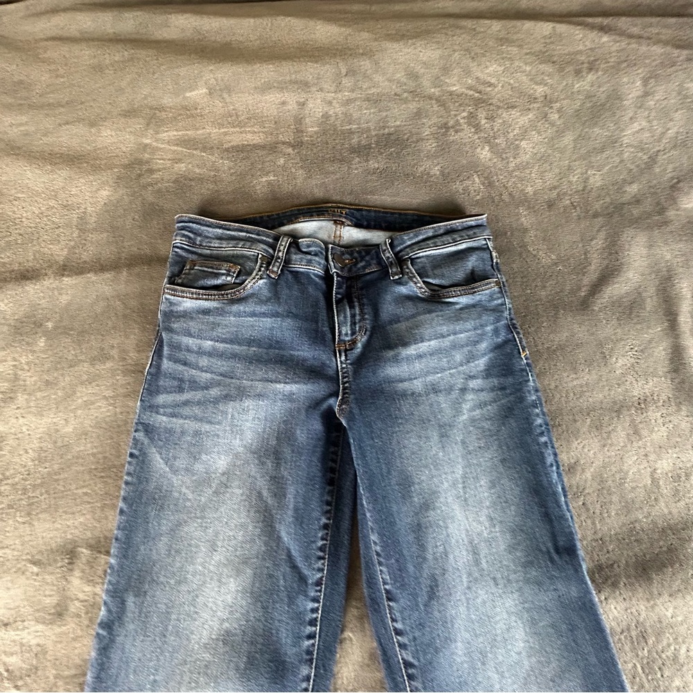 Kut From the Kloth Baby Boot Cut Jeans Medium Wash S Size 8 Short Stretch - Picture 4 of 12